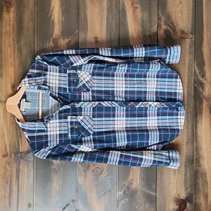 Navy Plaid Shirt